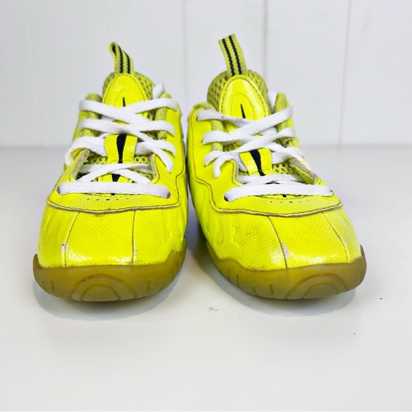Nike Little Posite Pro Volt Lime Green/Yellow Neon Foamposite Size 9C - Picture 4 of 10